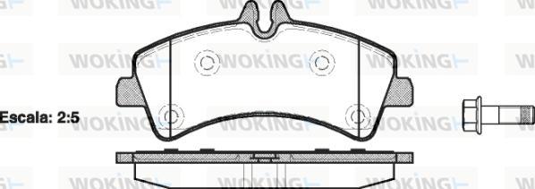 Woking P13473.00 - Komplet Pločica, disk-kočnica www.molydon.hr