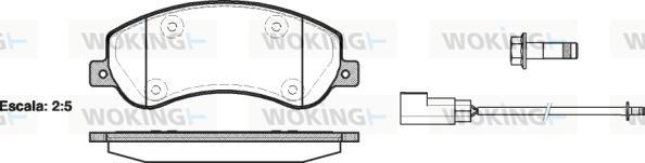 Woking P13503.02 - Komplet Pločica, disk-kočnica www.molydon.hr