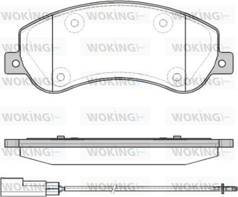 Woking P13503.11 - Komplet Pločica, disk-kočnica www.molydon.hr