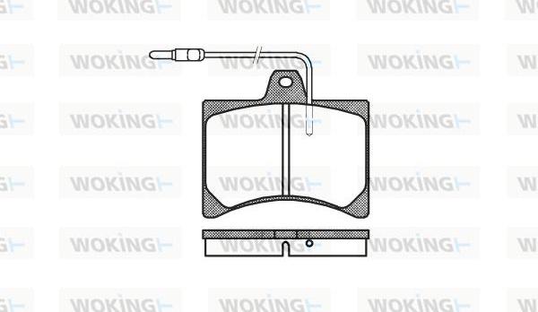 Woking P1353.04 - Komplet Pločica, disk-kočnica www.molydon.hr