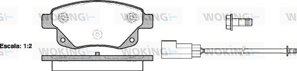 Woking P13523.02 - Komplet Pločica, disk-kočnica www.molydon.hr