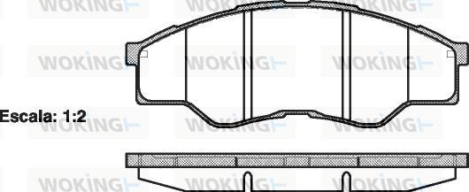 Woking P13663.00 - Komplet Pločica, disk-kočnica www.molydon.hr