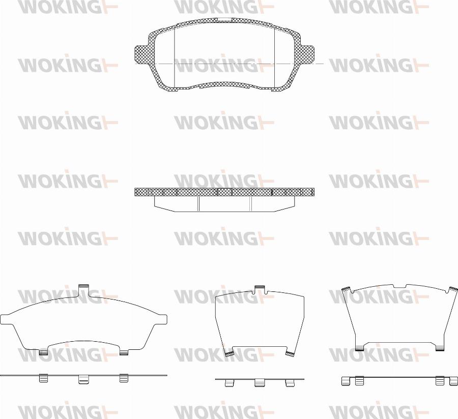 Woking P13813.10 - Komplet Pločica, disk-kočnica www.molydon.hr