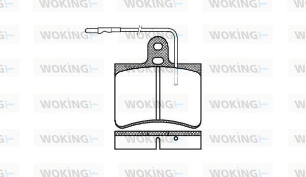 Woking P1333.14 - Komplet Pločica, disk-kočnica www.molydon.hr