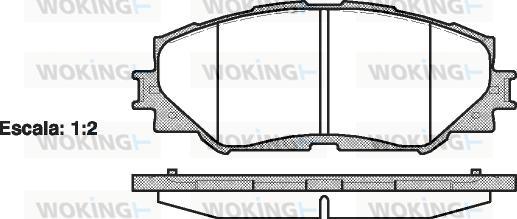 Woking P13323.00 - Komplet Pločica, disk-kočnica www.molydon.hr