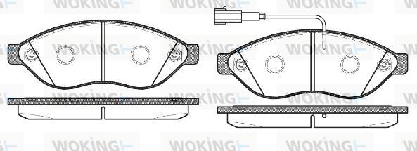 Woking P13373.12 - Komplet Pločica, disk-kočnica www.molydon.hr