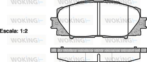 Woking P13243.00 - Komplet Pločica, disk-kočnica www.molydon.hr