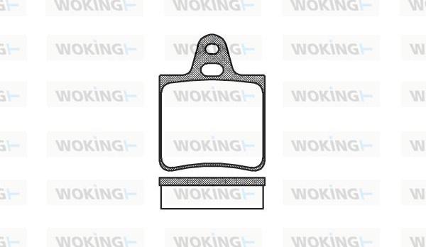 Woking P1323.00 - Komplet Pločica, disk-kočnica www.molydon.hr