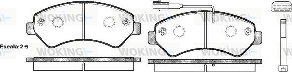 Woking P13753.01 - Komplet Pločica, disk-kočnica www.molydon.hr