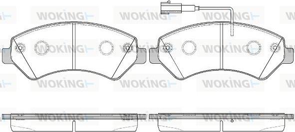 Woking P13753.22 - Komplet Pločica, disk-kočnica www.molydon.hr