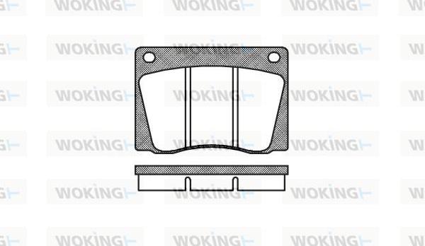 Woking P1373.00 - Komplet Pločica, disk-kočnica www.molydon.hr