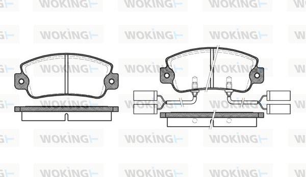 Woking P1253.22 - Komplet Pločica, disk-kočnica www.molydon.hr