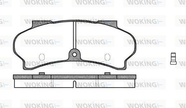 Woking P1263.02 - Komplet Pločica, disk-kočnica www.molydon.hr