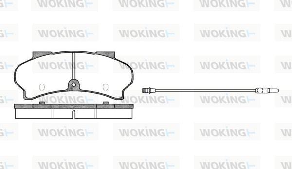 Woking P1263.12 - Komplet Pločica, disk-kočnica www.molydon.hr