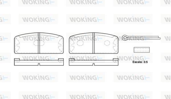 Woking P1203.00 - Komplet Pločica, disk-kočnica www.molydon.hr