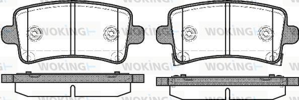 Woking P12883.04 - Komplet Pločica, disk-kočnica www.molydon.hr