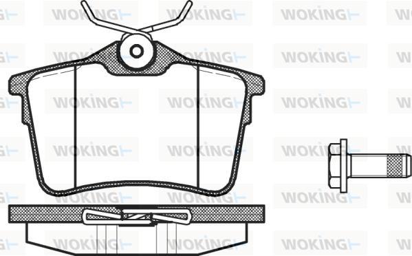 Woking P12823.00 - Komplet Pločica, disk-kočnica www.molydon.hr