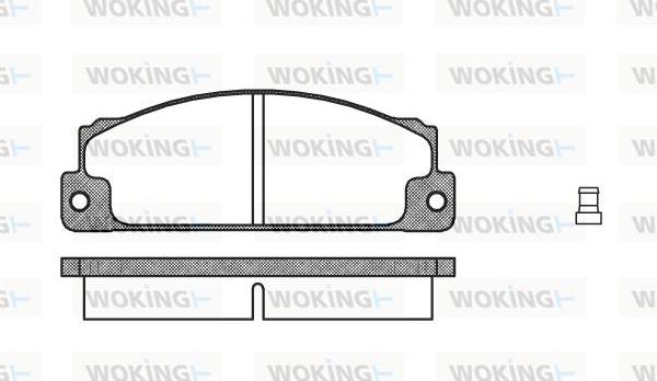 Woking P1223.02 - Komplet Pločica, disk-kočnica www.molydon.hr