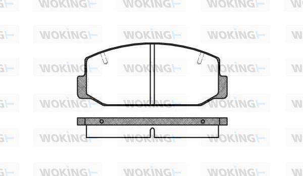 Woking P1753.40 - Komplet Pločica, disk-kočnica www.molydon.hr