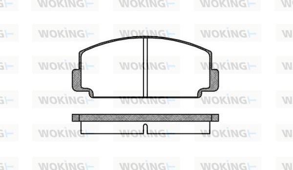 Woking P1753.00 - Komplet Pločica, disk-kočnica www.molydon.hr