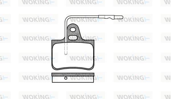 Woking P1763.04 - Komplet Pločica, disk-kočnica www.molydon.hr