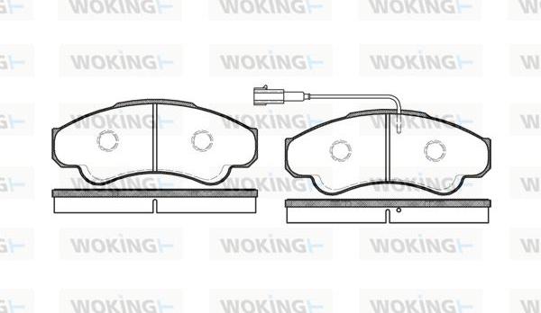 Woking P8593.01 - Komplet Pločica, disk-kočnica www.molydon.hr