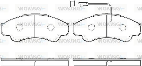 Woking P8593.11 - Komplet Pločica, disk-kočnica www.molydon.hr