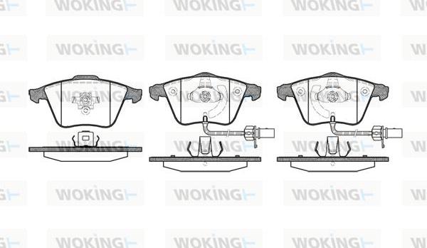 Woking P8643.12 - Komplet Pločica, disk-kočnica www.molydon.hr