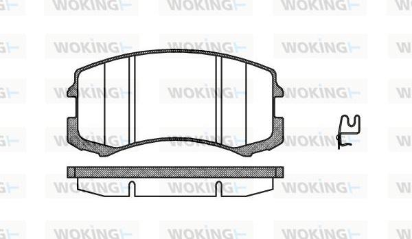 Woking P8653.01 - Komplet Pločica, disk-kočnica www.molydon.hr