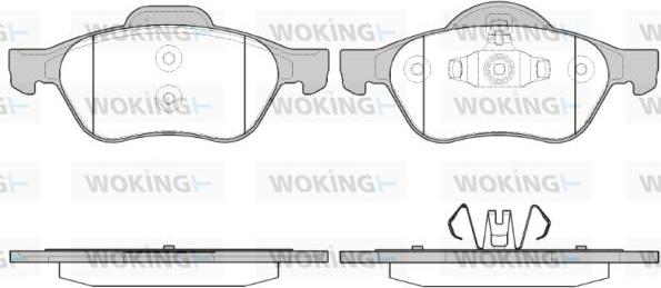 Woking P8623.40 - Komplet Pločica, disk-kočnica www.molydon.hr