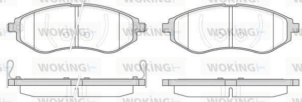 Woking P8863.02 - Komplet Pločica, disk-kočnica www.molydon.hr