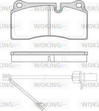 Woking P8833.21 - Komplet Pločica, disk-kočnica www.molydon.hr