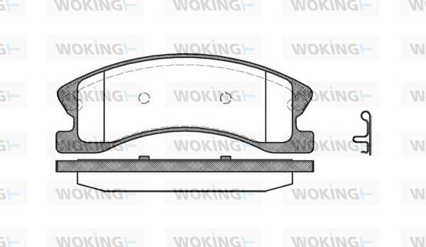 Woking P8733.02 - Komplet Pločica, disk-kočnica www.molydon.hr