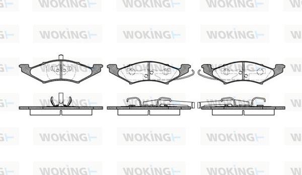 Woking P3993.10 - Komplet Pločica, disk-kočnica www.molydon.hr