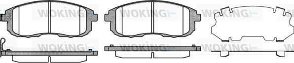 Woking P3933.11 - Komplet Pločica, disk-kočnica www.molydon.hr