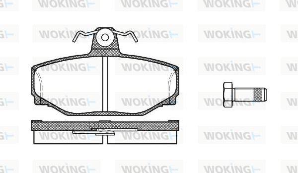 Woking P3973.00 - Komplet Pločica, disk-kočnica www.molydon.hr