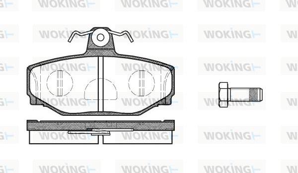 Woking P3973.10 - Komplet Pločica, disk-kočnica www.molydon.hr