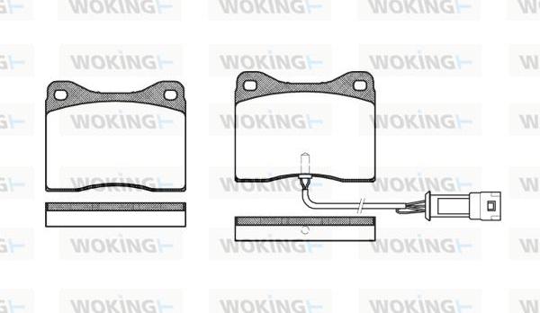 Woking P3493.02 - Komplet Pločica, disk-kočnica www.molydon.hr