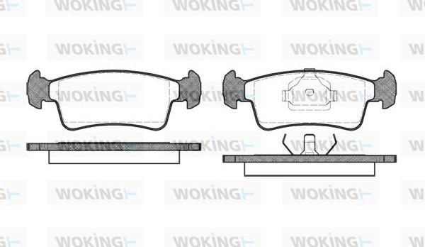 Woking P3403.00 - Komplet Pločica, disk-kočnica www.molydon.hr