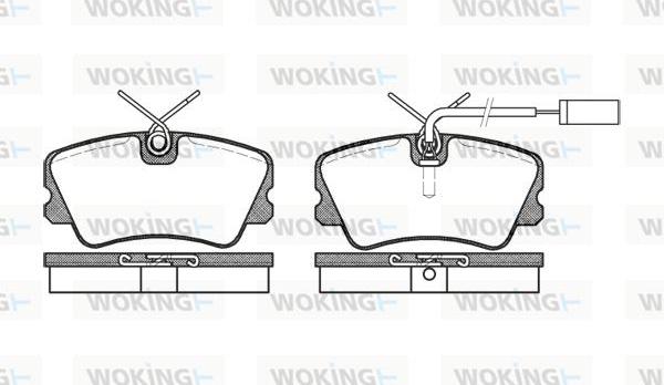 Woking P3593.12 - Komplet Pločica, disk-kočnica www.molydon.hr