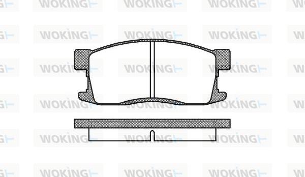 Woking P3553.00 - Komplet Pločica, disk-kočnica www.molydon.hr