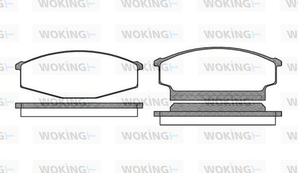 Woking P3563.00 - Komplet Pločica, disk-kočnica www.molydon.hr