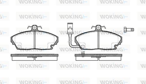 Woking P3503.01 - Komplet Pločica, disk-kočnica www.molydon.hr