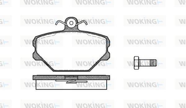 Woking P3643.00 - Komplet Pločica, disk-kočnica www.molydon.hr