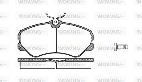 Woking P3613.00 - Komplet Pločica, disk-kočnica www.molydon.hr