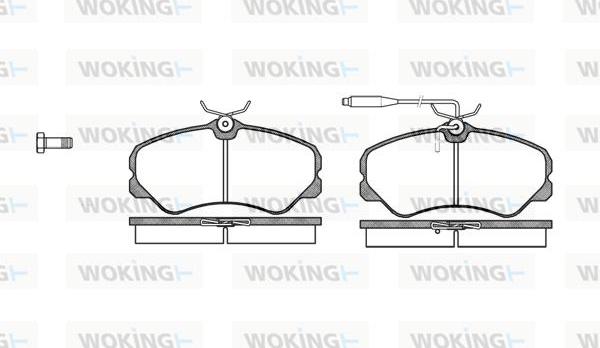 Woking P3613.02 - Komplet Pločica, disk-kočnica www.molydon.hr