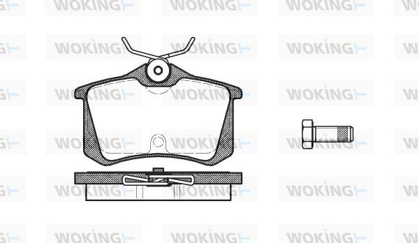 Woking P3633.20 - Komplet Pločica, disk-kočnica www.molydon.hr