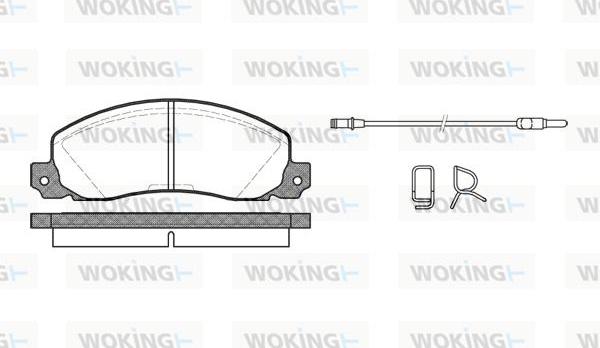 Woking P3023.02 - Komplet Pločica, disk-kočnica www.molydon.hr