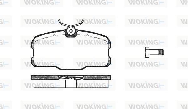 Woking P3073.00 - Komplet Pločica, disk-kočnica www.molydon.hr