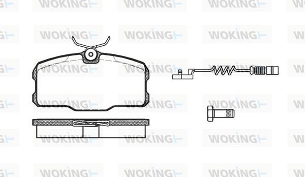 Woking P3073.12 - Komplet Pločica, disk-kočnica www.molydon.hr